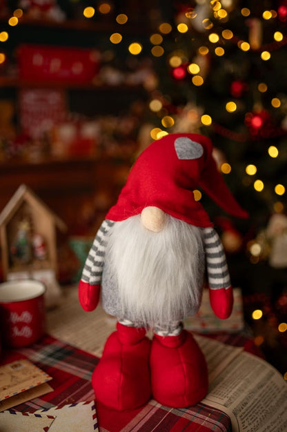 Świąteczny gnom skrzat z regulowanymi nogami