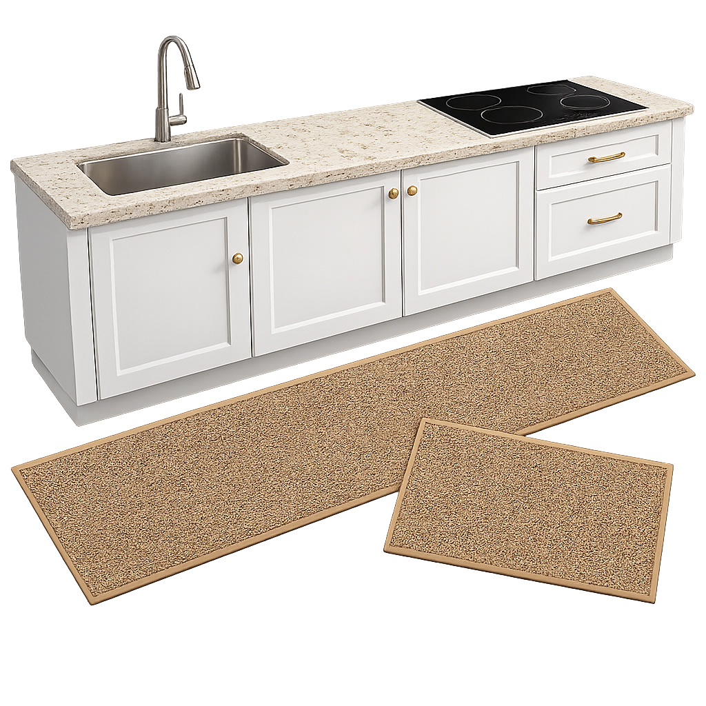 Dywan do kuchni antypoślizgowy - ZESTAW 2 szt. CHODNIKÓW KUCHENNYCH