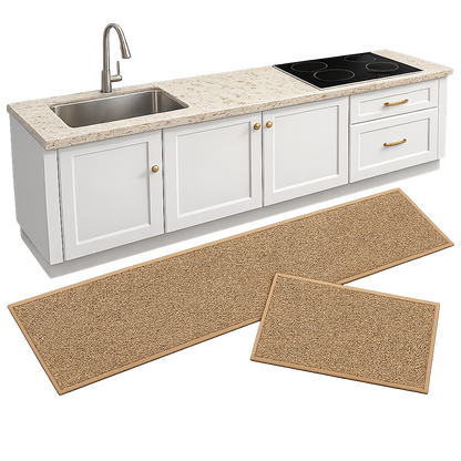 Dywan do kuchni antypoślizgowy - ZESTAW 2 szt. CHODNIKÓW KUCHENNYCH