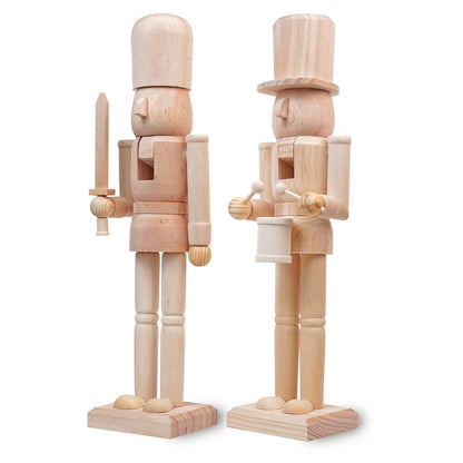 Figurka świąteczna Dziadek do orzechów - ZESTAW 2szt - OZDOBA ŚWIĄTECZNA - do personalizacji