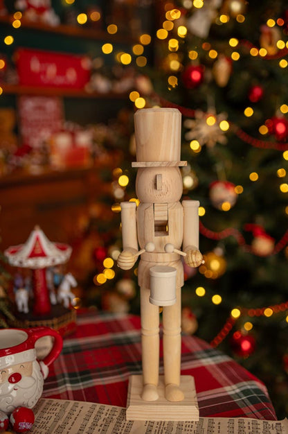 Figurka świąteczna Dziadek do orzechów - ZESTAW 2szt - OZDOBA ŚWIĄTECZNA - do personalizacji