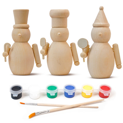 Figurka świąteczna Dziadek do orzechów - ZESTAW 3szt - OZDOBA ŚWIĄTECZNA - do personalizacji