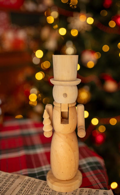 Figurka świąteczna Dziadek do orzechów z wąsem - ZESTAW 2szt - OZDOBA ŚWIĄTECZNA - do personalizacji