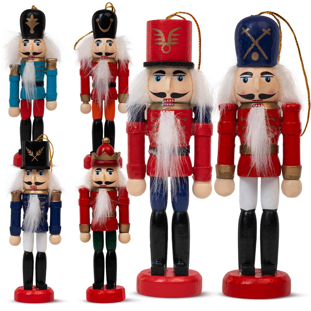 Drewniane figurki Świąteczne - DZIADEK DO ORZECHÓW - ozdoba choinkowa