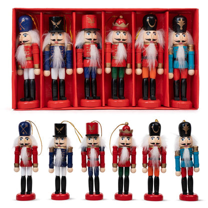 Drewniane figurki Świąteczne - DZIADEK DO ORZECHÓW - ozdoba choinkowa