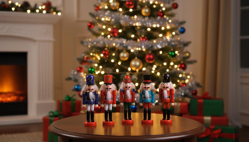 Drewniane figurki Świąteczne - DZIADEK DO ORZECHÓW - ozdoba choinkowa