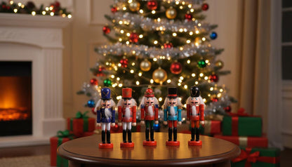 Drewniane figurki Świąteczne - DZIADEK DO ORZECHÓW - ozdoba choinkowa