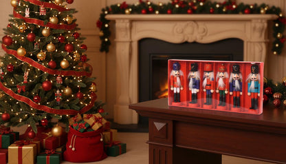 Drewniane figurki Świąteczne - DZIADEK DO ORZECHÓW - ozdoba choinkowa