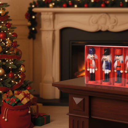 Drewniane figurki Świąteczne - DZIADEK DO ORZECHÓW - ozdoba choinkowa