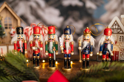 Drewniane figurki Świąteczne - DZIADEK DO ORZECHÓW - ozdoba choinkowa