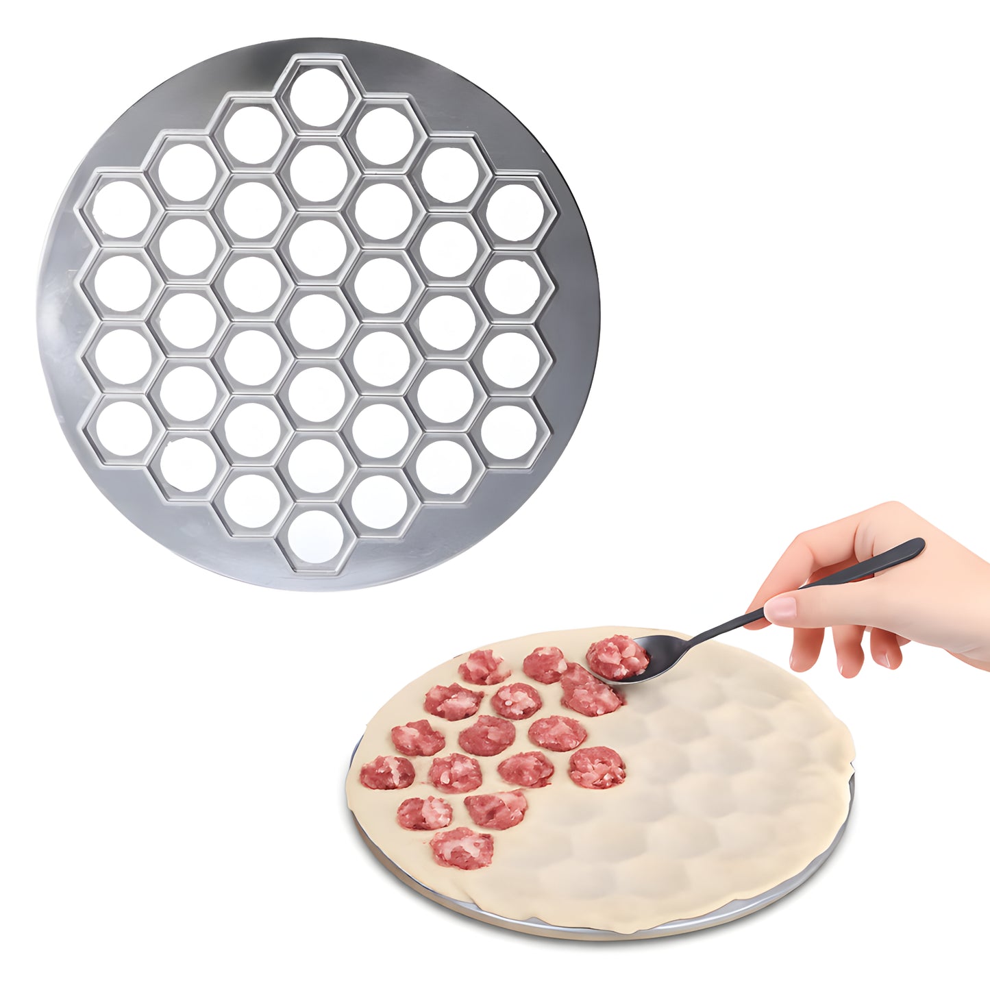 Pierożnica metalowa do robienia pierogów i uszek – FORMA DO WYCINANIA CIASTA