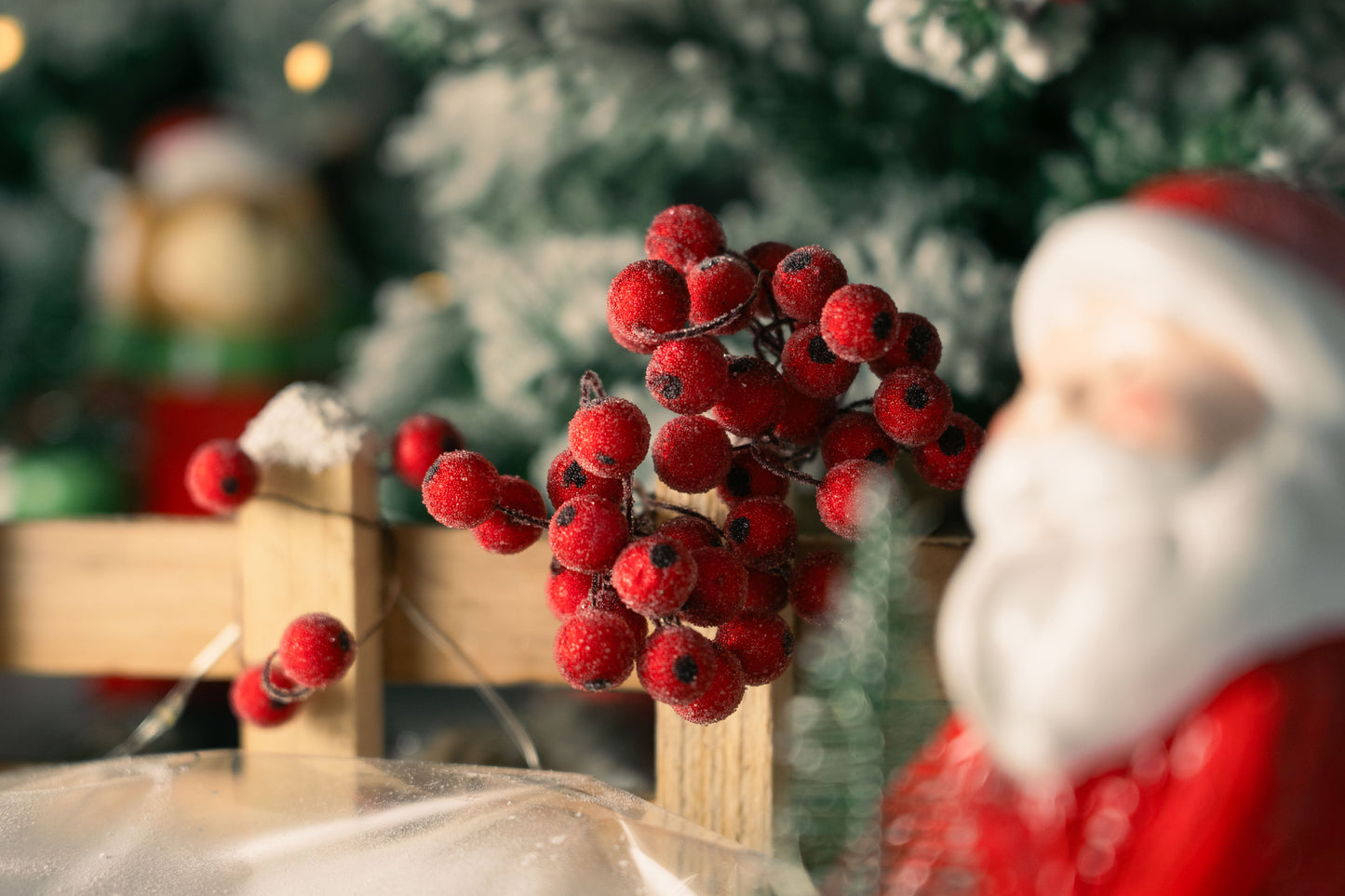 Sztuczna Gałązka Jarzębiny do dekoracji