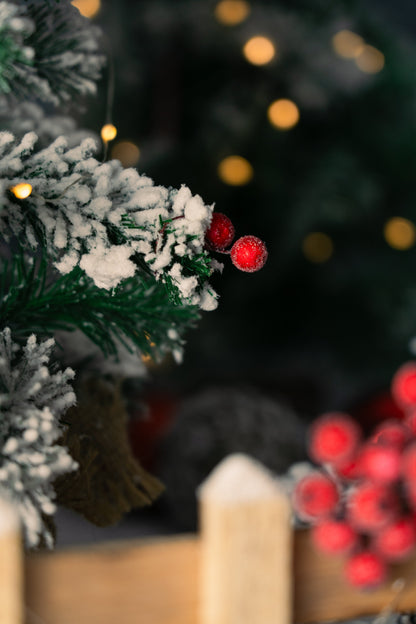 Sztuczna Gałązka Jarzębiny do dekoracji