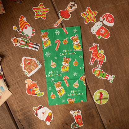 Bożonarodzeniowy kalendarz adwentowy, torebki prezentowe