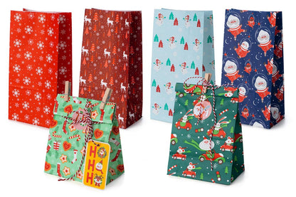 Kalendarz adwentowy bożonarodzeniowy, torebki prezentowe