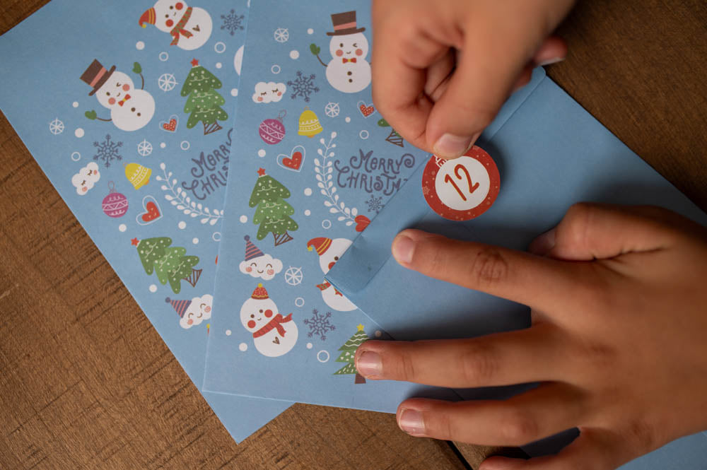 Świąteczny kalendarz adwentowy, torebki prezentowe