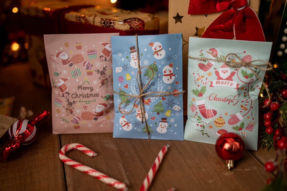 Świąteczny kalendarz adwentowy, torebki prezentowe