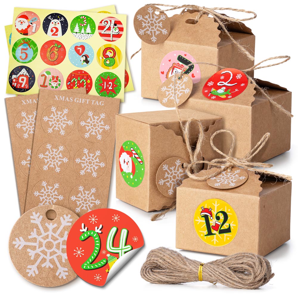 Kalendarz adwentowy do zawieszenia na choince