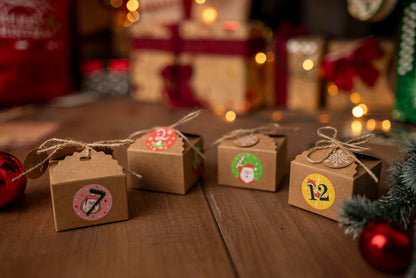 Kalendarz adwentowy do zawieszenia na choince