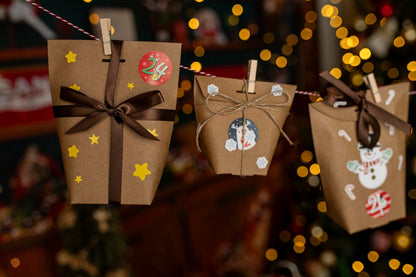 Advent calendar Christmas gift bags 24 pcs