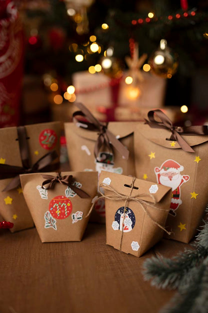 Advent calendar Christmas gift bags 24 pcs