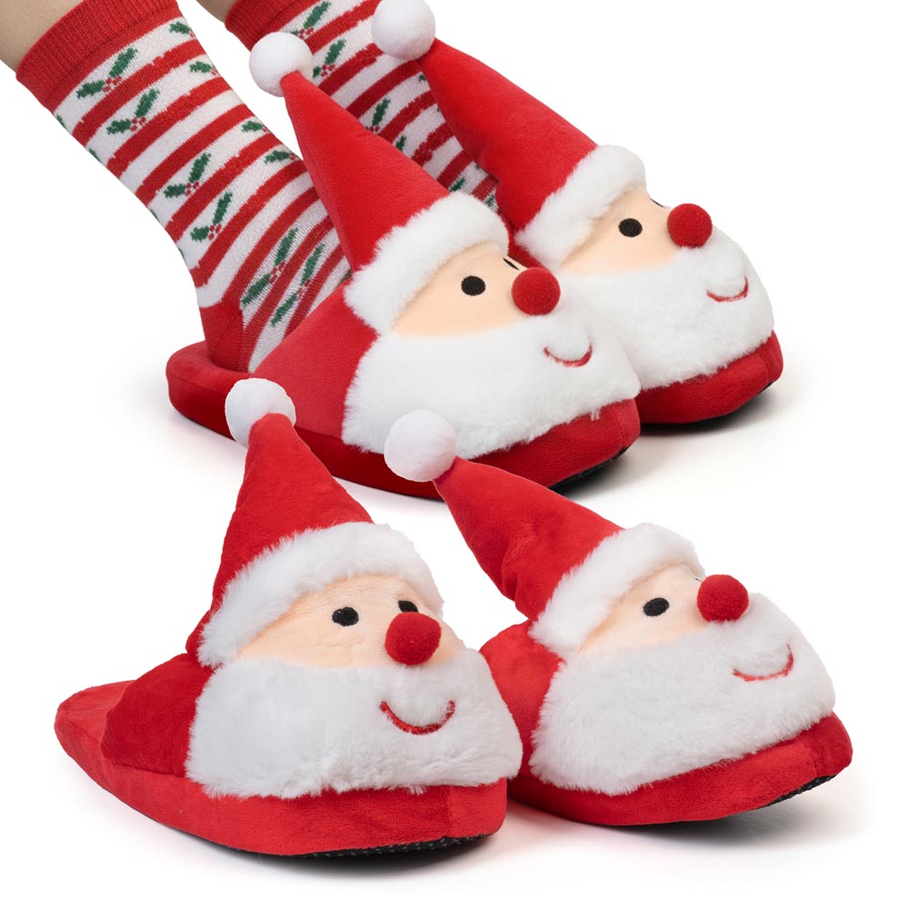 Świąteczne Kapcie - ŚWIĘTY MIKOŁAJ