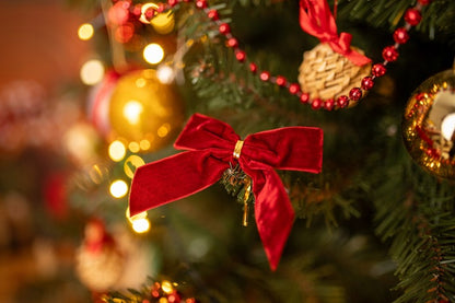 Kokardki na choinkę - ZESTAW 12szt - OZDOBA CHOINKOWA KOKARDA