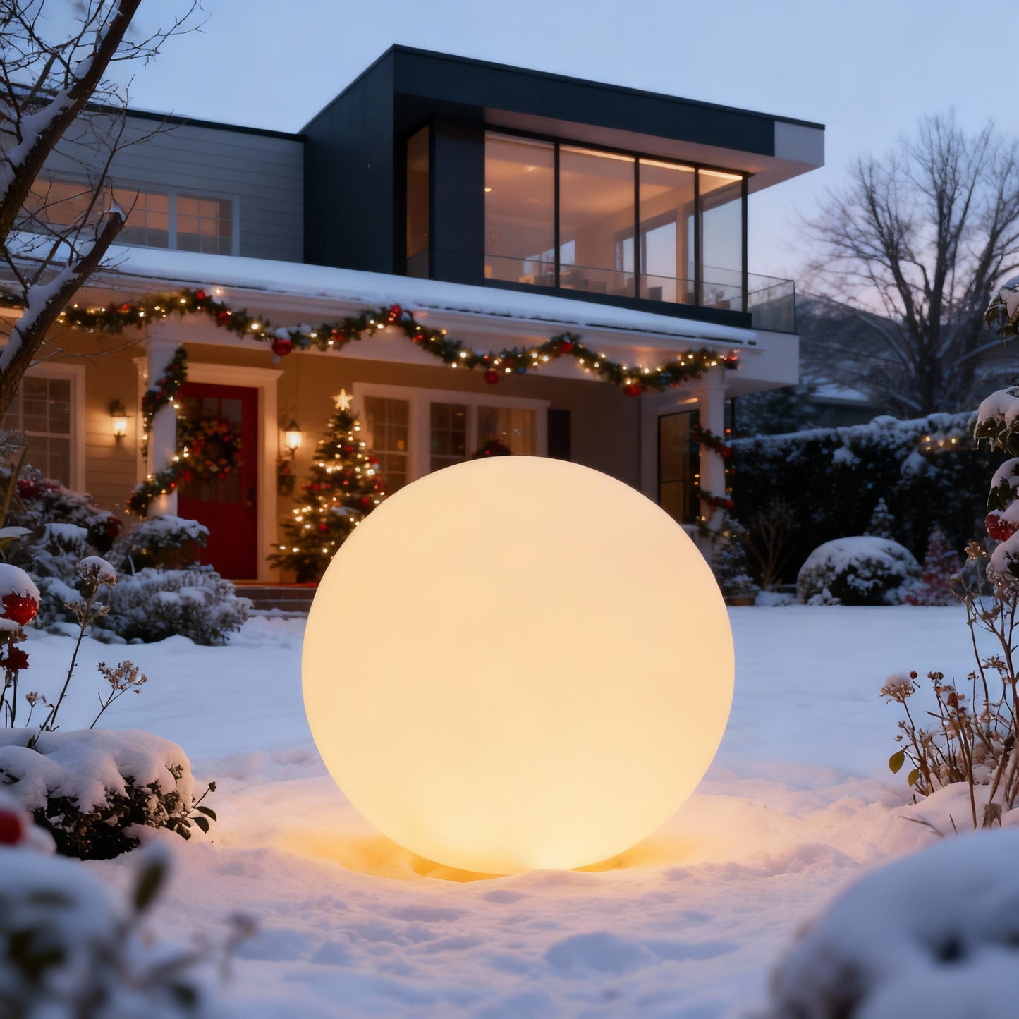 Ogrodowe kule LED - KULE ŚWIETLNE ZEWNĘTRZNE - OZDOBA ŚWIĄTECZNA