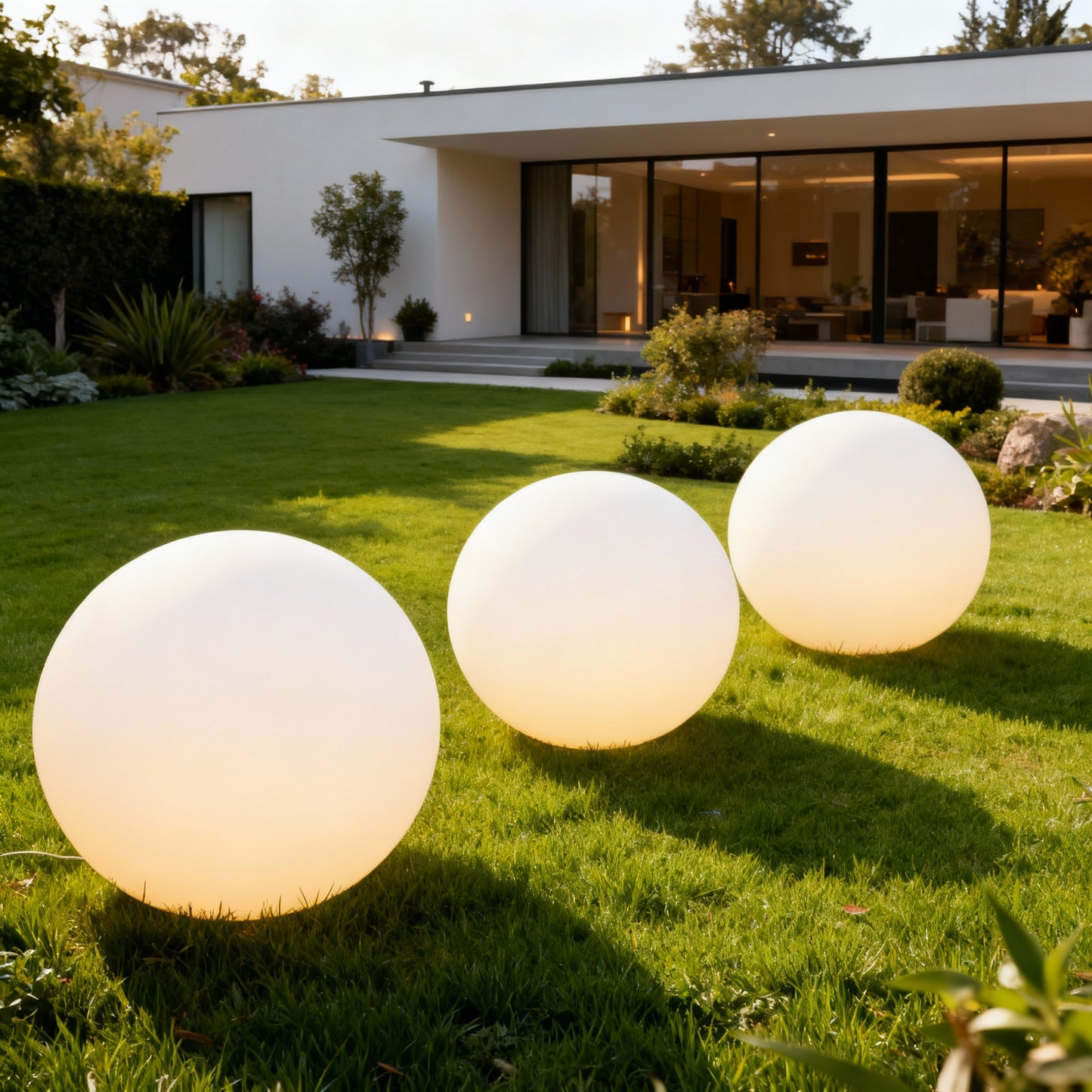 Ogrodowe kule LED - KULE ŚWIETLNE ZEWNĘTRZNE - OZDOBA ŚWIĄTECZNA