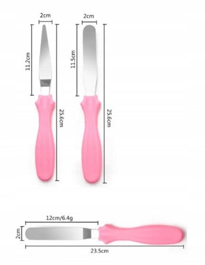 Łopatka do tortów ZESTAW 3 szt. DO WYGŁADZANIA MASY