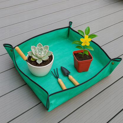 Mata do przesadzania roślin 66×66 cm – WODOODPORNA MATA OGRODOWA DO SADZENIA KWIATÓW