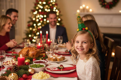 Świąteczna opaska na głowę, ozdoba Świąteczna - OPASKA CHOINKA Z GWIAZDKĄ