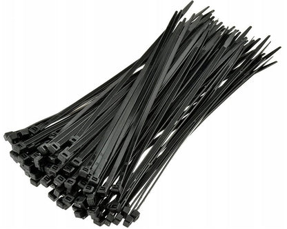 Opaski kablowe zaciskowe 2,5x100 mm – czarne, 100 szt.