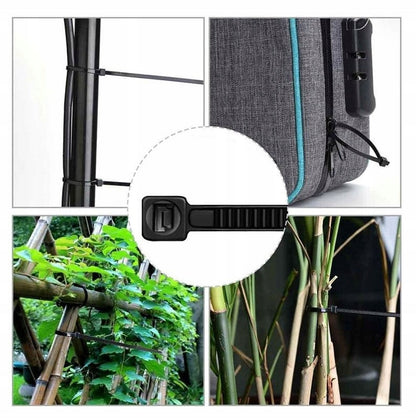 Opaski kablowe zaciskowe 2,5x100 mm – czarne, 100 szt.