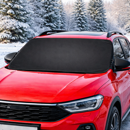 Osłona antyszronowa na szybę samochodu – magnetyczna mata zimowa duża
