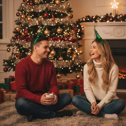 Christmas headband, Christmas decoration - CHRISTMAS TREE HEADBAND