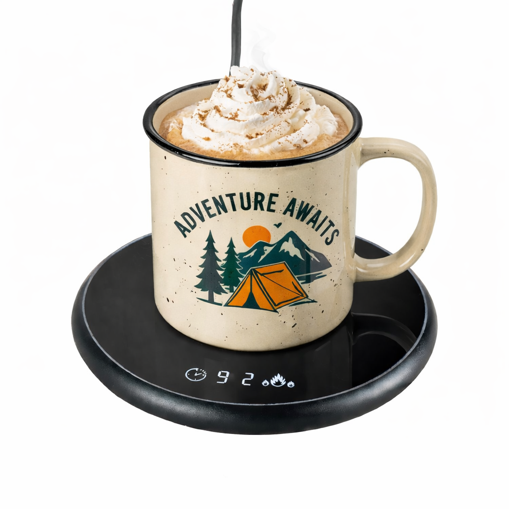 Elektryczny podgrzewacz do kubków – DOTYKOWA PODSTAWKA GRZEWCZA DO KAWY I HERBATY