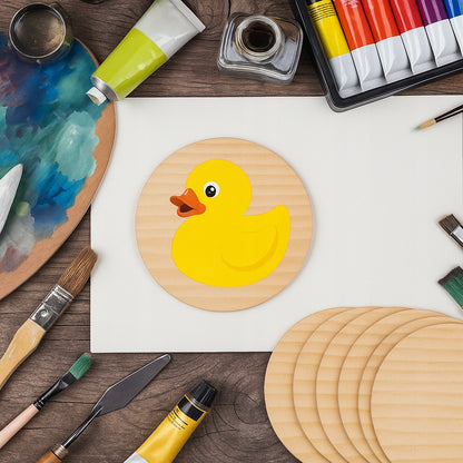 Drewniane podstawki pod kubki i szklanki – PODKŁADKI NA STÓŁ, ZESTAW 12 szt.