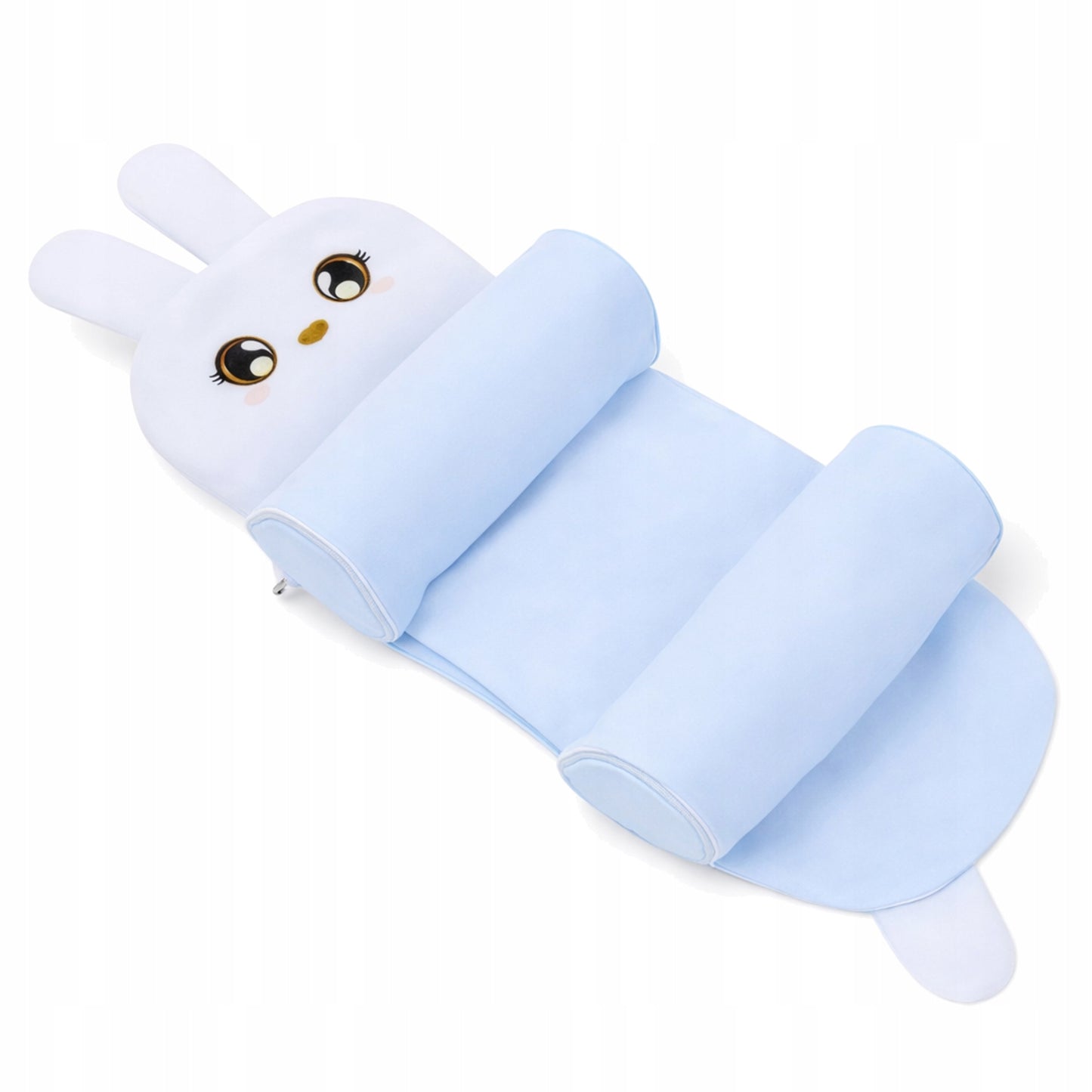Poduszka profilująca główkę niemowlaka królik 15x45 cm - ANTYSPŁASZCZENIOWA, ERGONOMICZNE PODPARCIE DLA DZIECKA