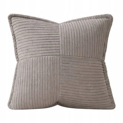 Poszewka dekoracyjna na poduszkę jasiek 45x45 cm – SZARA, OZDOBNA, UNIWERSALNA DO SALONU