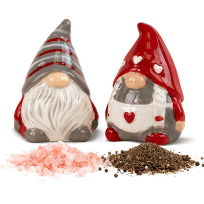 Świąteczny zestaw na przyprawy - pieprzniczka i solniczka,