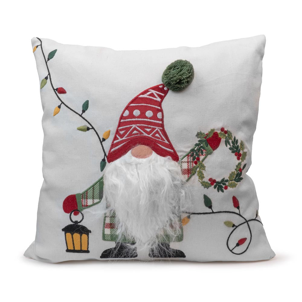 Świąteczna poduszka - w skrzaty świąteczne  45x45cm- GADŻET ŚWIĄTECZNY