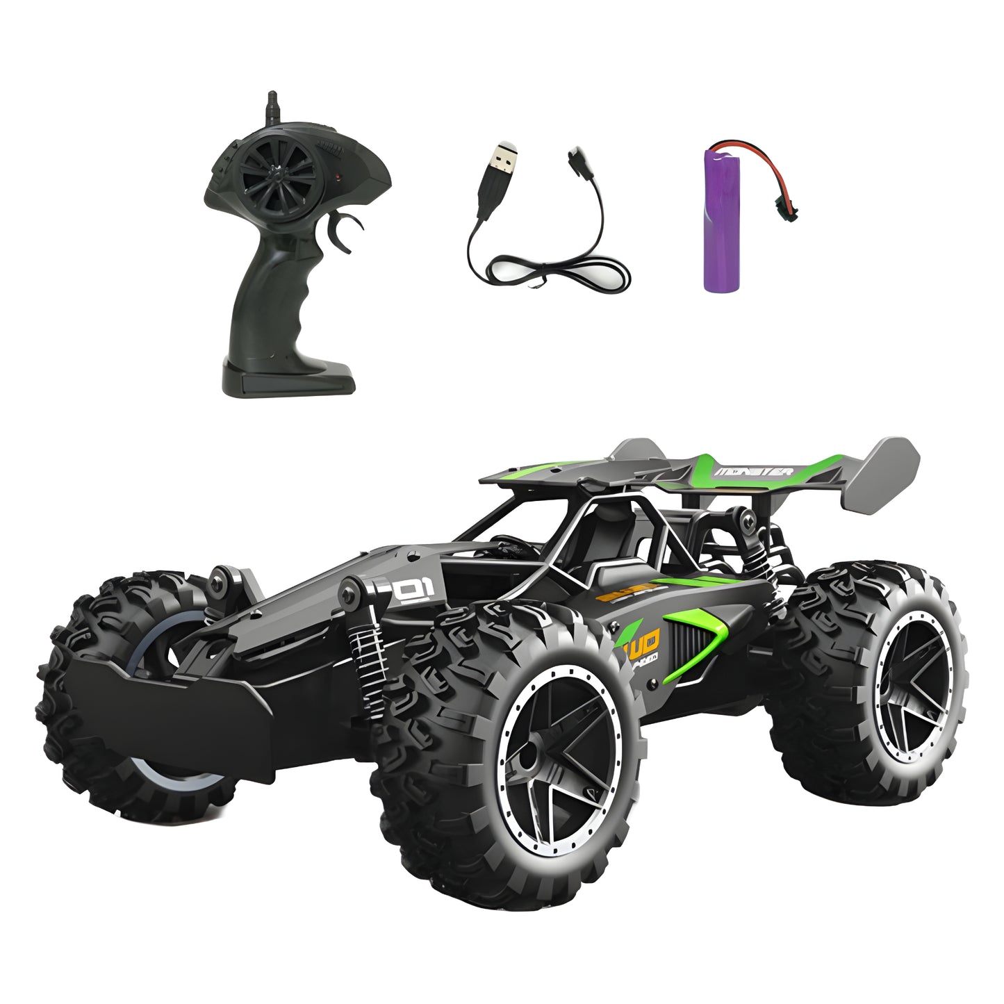 Samochód zdalnie sterowany RC terenowy - AUTO NA PILOTA Z AKUMULATOREM