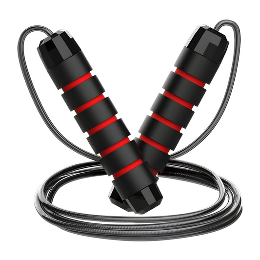 Skakanka regulowana bokserska 300 cm - STALOWA LINKA Z ŁOŻYSKAMI DO TRENINGU FITNESS