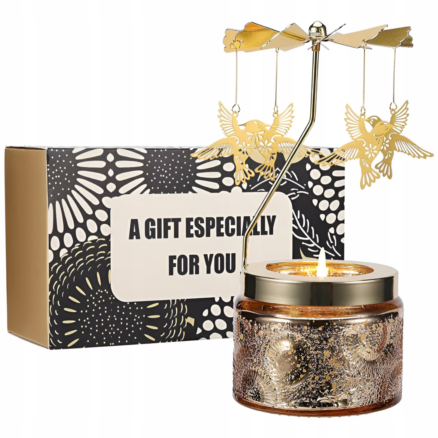 Świeca sojowa zapachowa z kolibrem – OZDOBNA ŚWIECZKA DEKORACYJNA NA PREZENT, UPOMINEK URODZINOWY