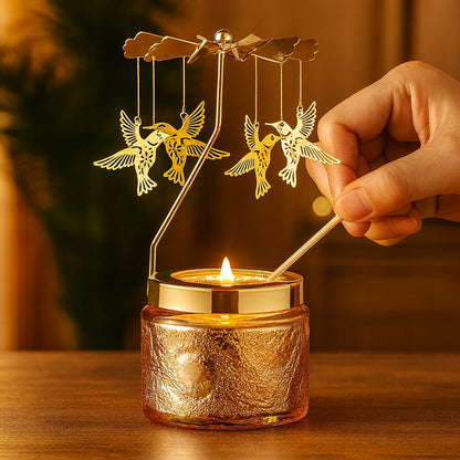 Świeca sojowa zapachowa z kolibrem – OZDOBNA ŚWIECZKA DEKORACYJNA NA PREZENT, UPOMINEK URODZINOWY