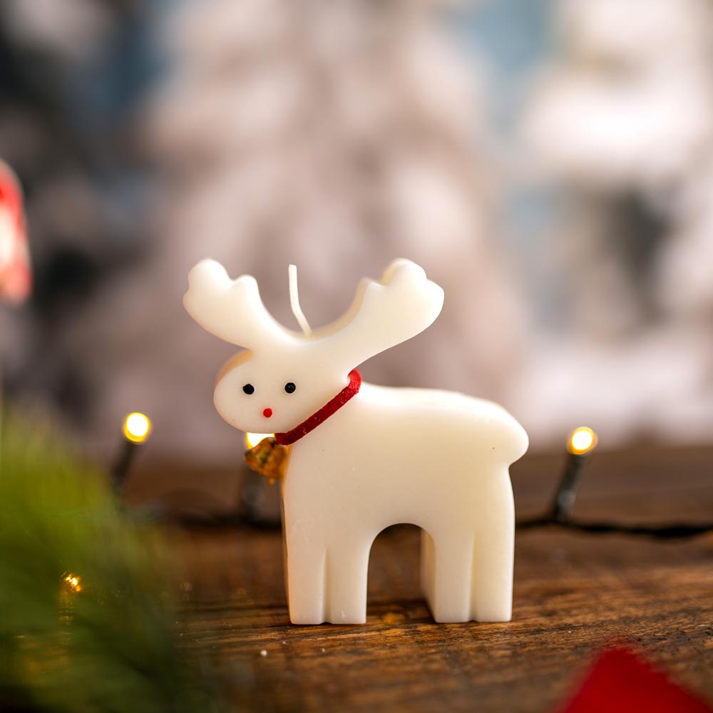 Świeca sojowa tradycyjna - RENIFER - świeczka na prezent, OZDOBNA ŚWIECZKA