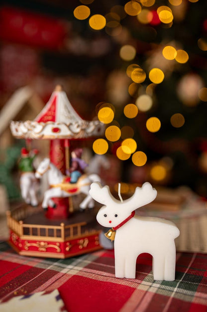 Świeca sojowa tradycyjna - RENIFER - świeczka na prezent, OZDOBNA ŚWIECZKA