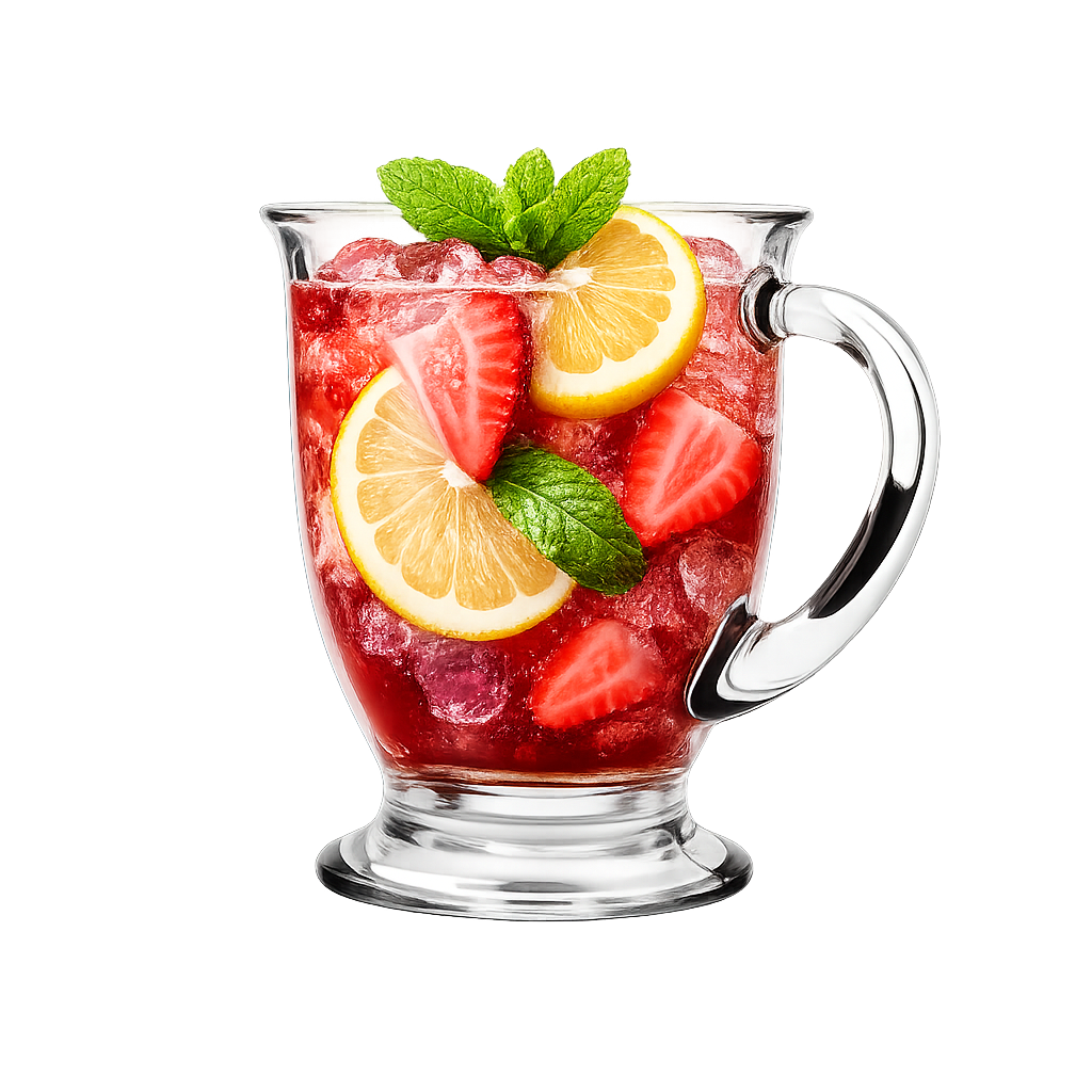 Szklanka z uchem 440 ml – SZKLANY KUBEK DO KAWY I HERBATY, ELEGANCKI NA PREZENT