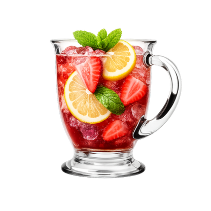 Szklanka z uchem 440 ml – SZKLANY KUBEK DO KAWY I HERBATY, ELEGANCKI NA PREZENT